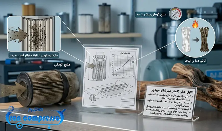 دلایل کاهش عمر سپراتور