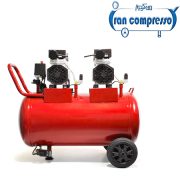 کمرپسور هوا 70 لیتری سایلنت 2 موتور