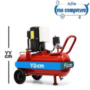 ابعاد کمپرسور باد 40 لیتری یخچالی