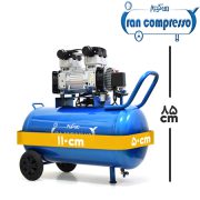 ابعاد کمپرسور باد 80 لیتری oil free ایران کمپرسور