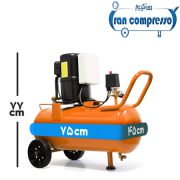 ابعاد کمپرسور باد 50 لیتری یخچالی