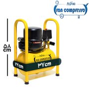ابعاد کمپرسور باد 10 لیتری با موتور 1/4+ یخچالی