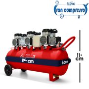 ابعاد کمپرسور باد 400 لیتری سایلنت ایران کمپرسور