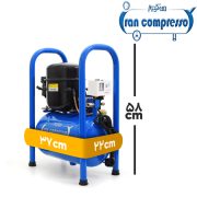 ابعاد کمپرسور باد 10 لیتری صنعتی