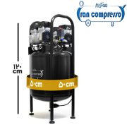 ابعاد کمرپسور باد 100 لیتری سایلنت 2 موتوره