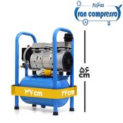 ابعاد کمرسور باد 10 لیتری اویل فری