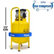 ابعاد کمپرسور باد 80 لیتری با موتور 800 وات بدون روغن ایران کمپرسور