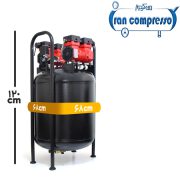 ابعاد کمپرسور باد 150 لیتری سایلنت اویل فری