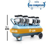 ابعاد کمرسور باد 300 لیتری برند irancompressor
