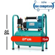 ابعاد کمپرسور باد 25 لیتری ماشین