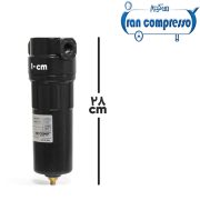 ابعاد میکرو فیلتر کمپرسور باد trycomp 20 بار