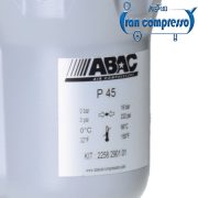 مشخصات میکرو فیلتر کمپرسور باد abac