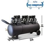 ابعاد کمپرسور هوا 150 لیتری 3 موتور سایلنت