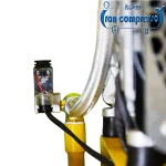 شیر برقی و شیر یکطرفه کمپرسور باد 400 لیتری سسایلنت