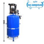 ابعاد پمپ باد 150 لیتری ایستاده یخچالی